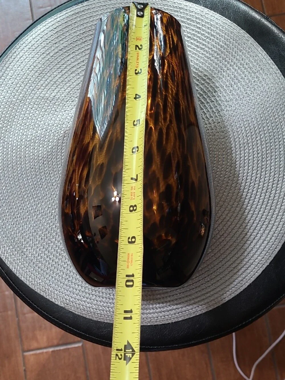 NEW Handblown Tortoiseshell Glass Vase